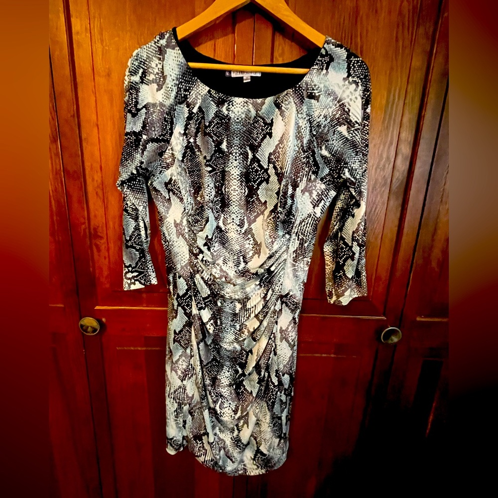 Jennifer Lopez snakeskin print dress